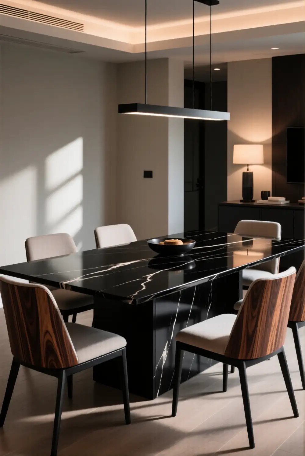 Black Epoxy Dining Table