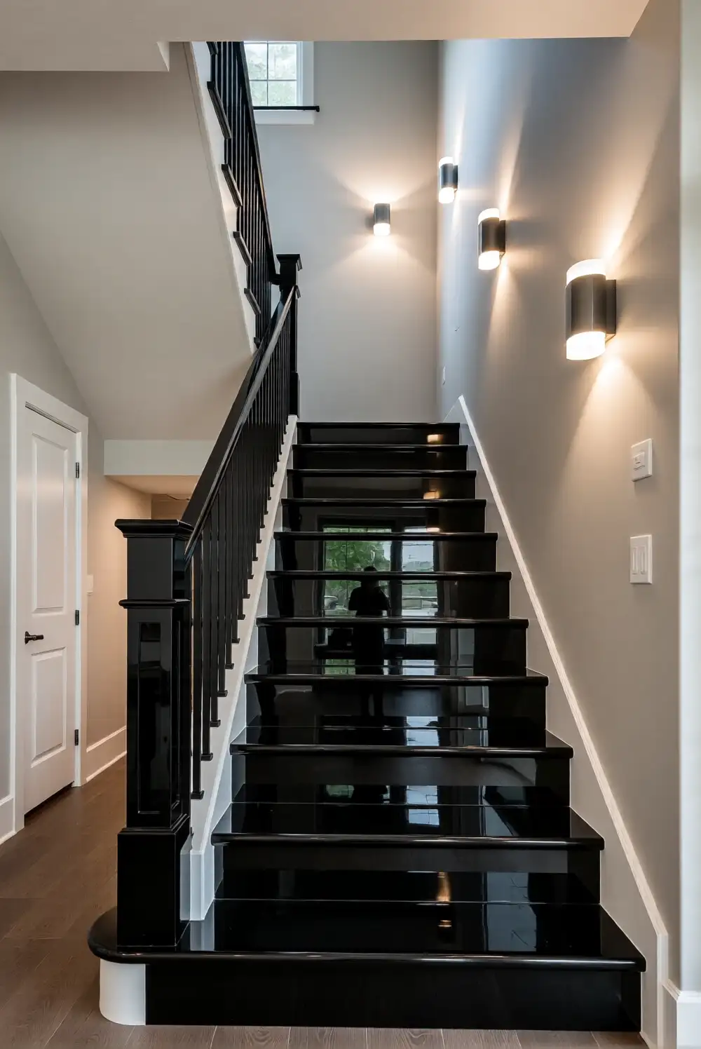Black Gloss Epoxy Stairs