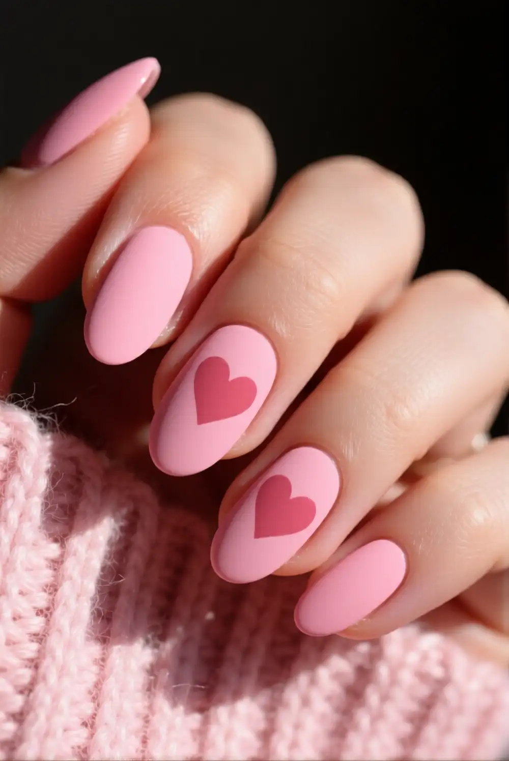 Blush Pink Matte Filled Nails