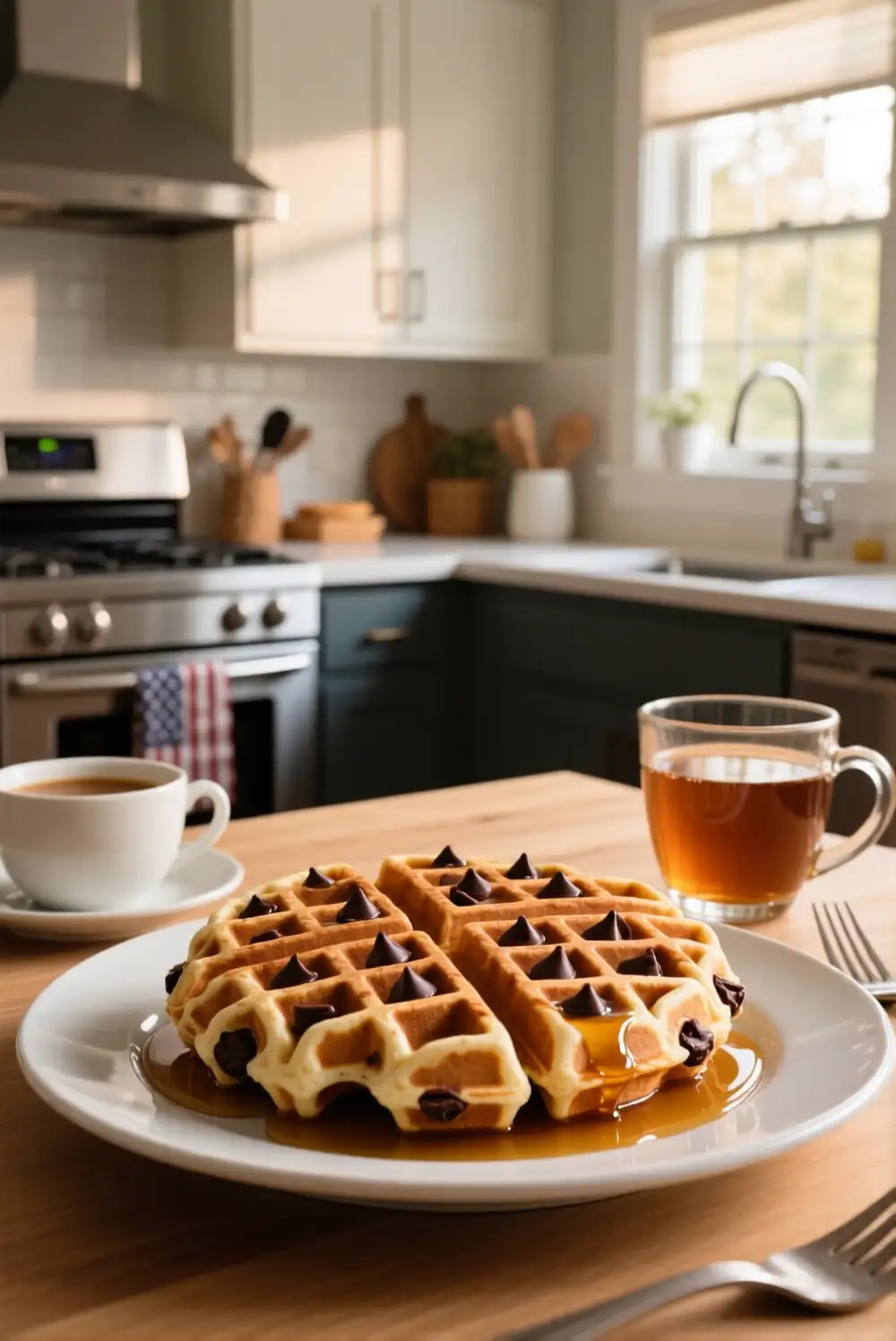 Chocolate Chip Waffles