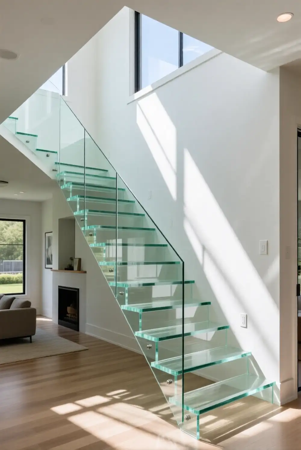 Clear Epoxy Floating Stairs