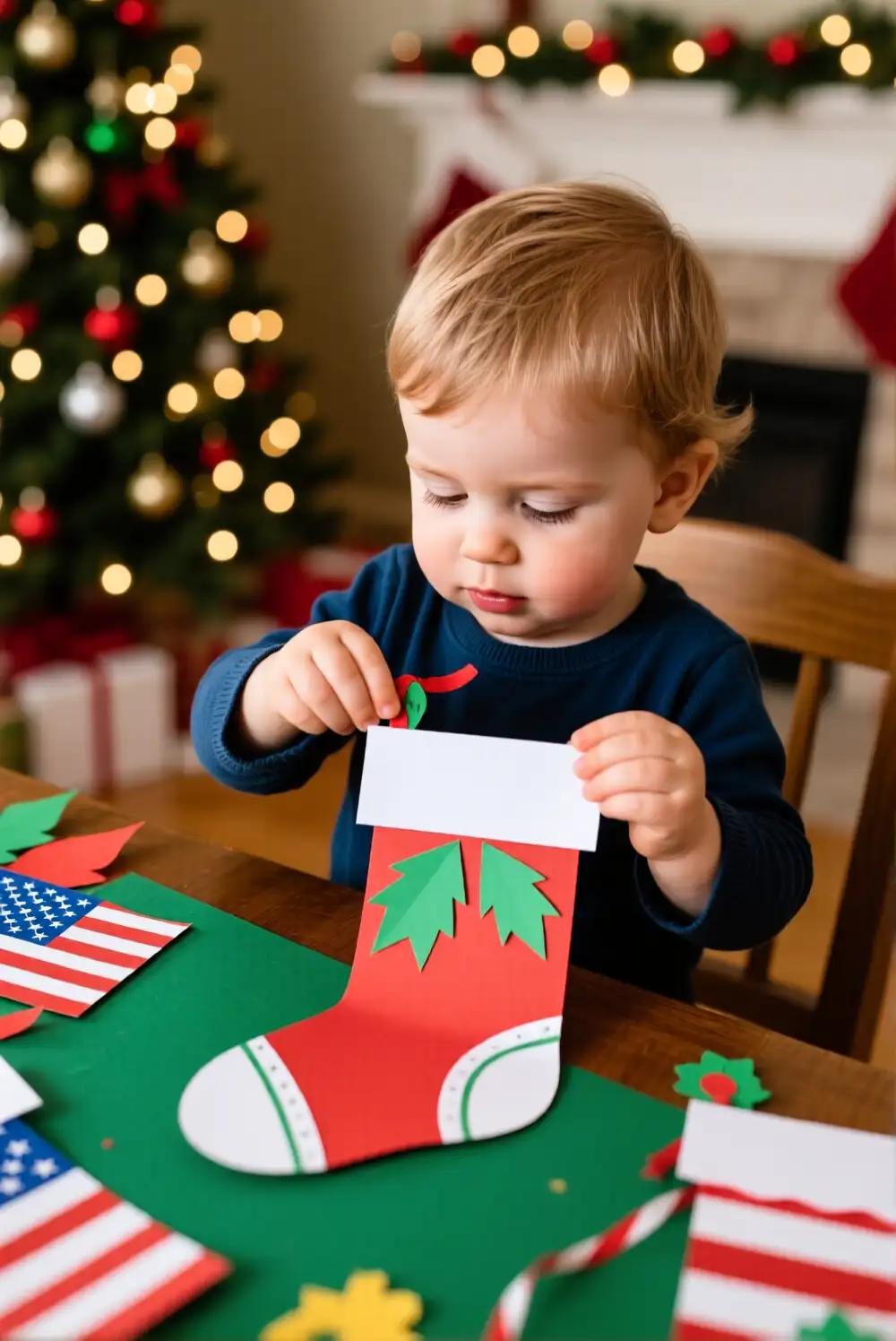 Construction Paper Stockings