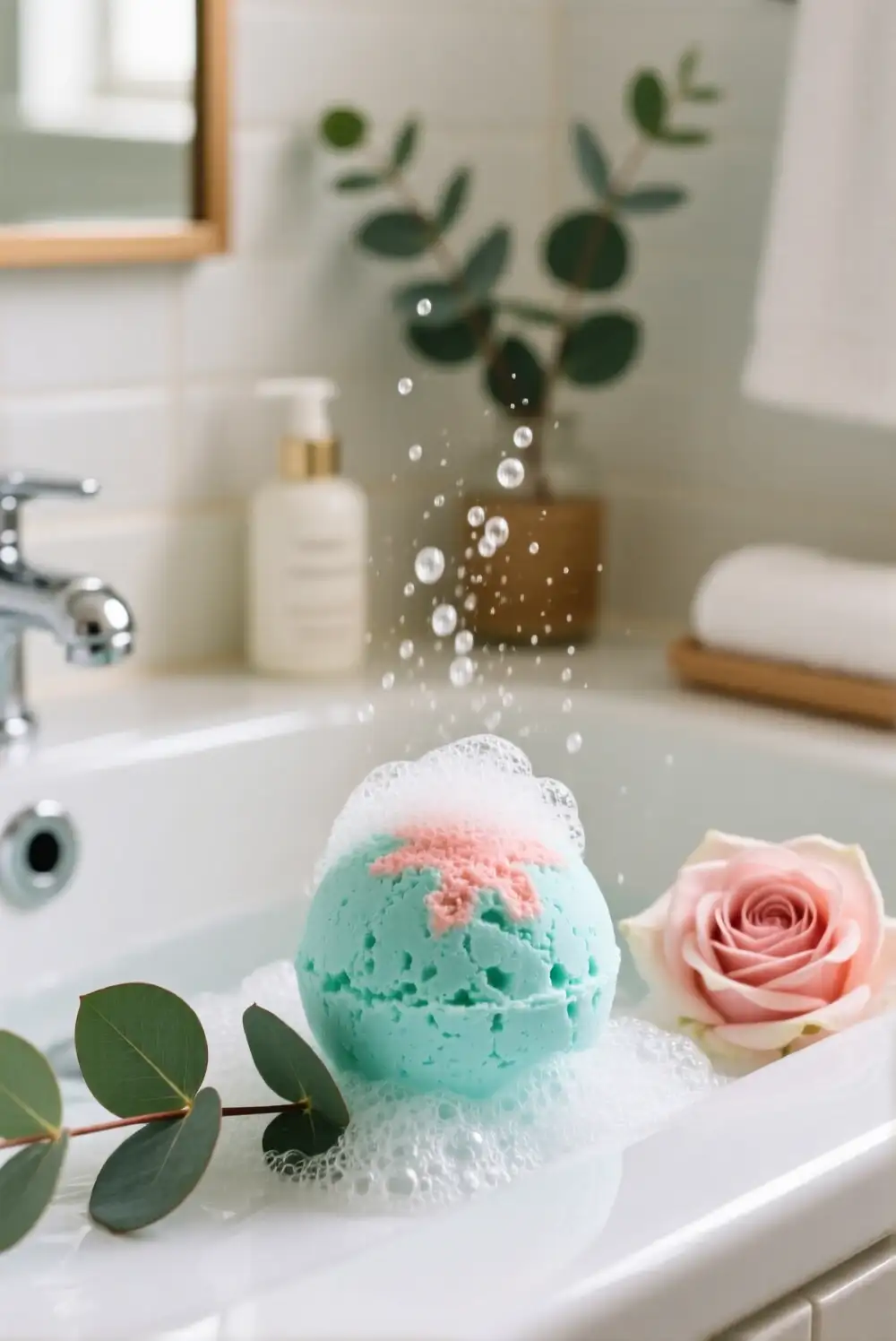 Eucalyptus Rose Bath Bomb