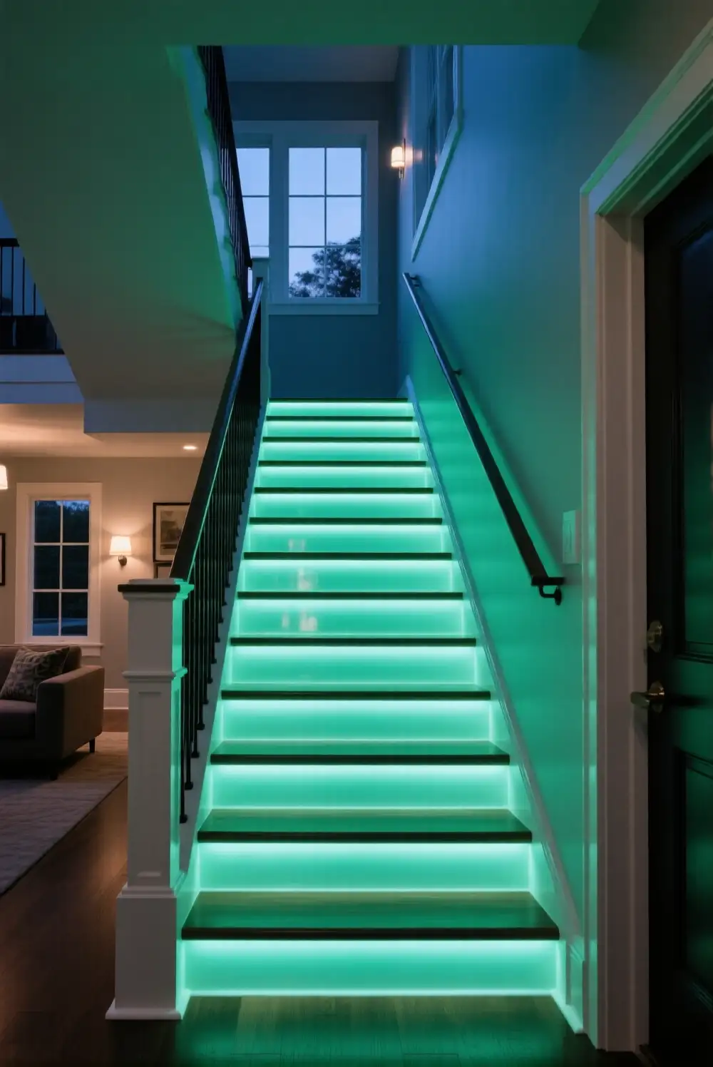 Glow In The Dark Epoxy Stairs
