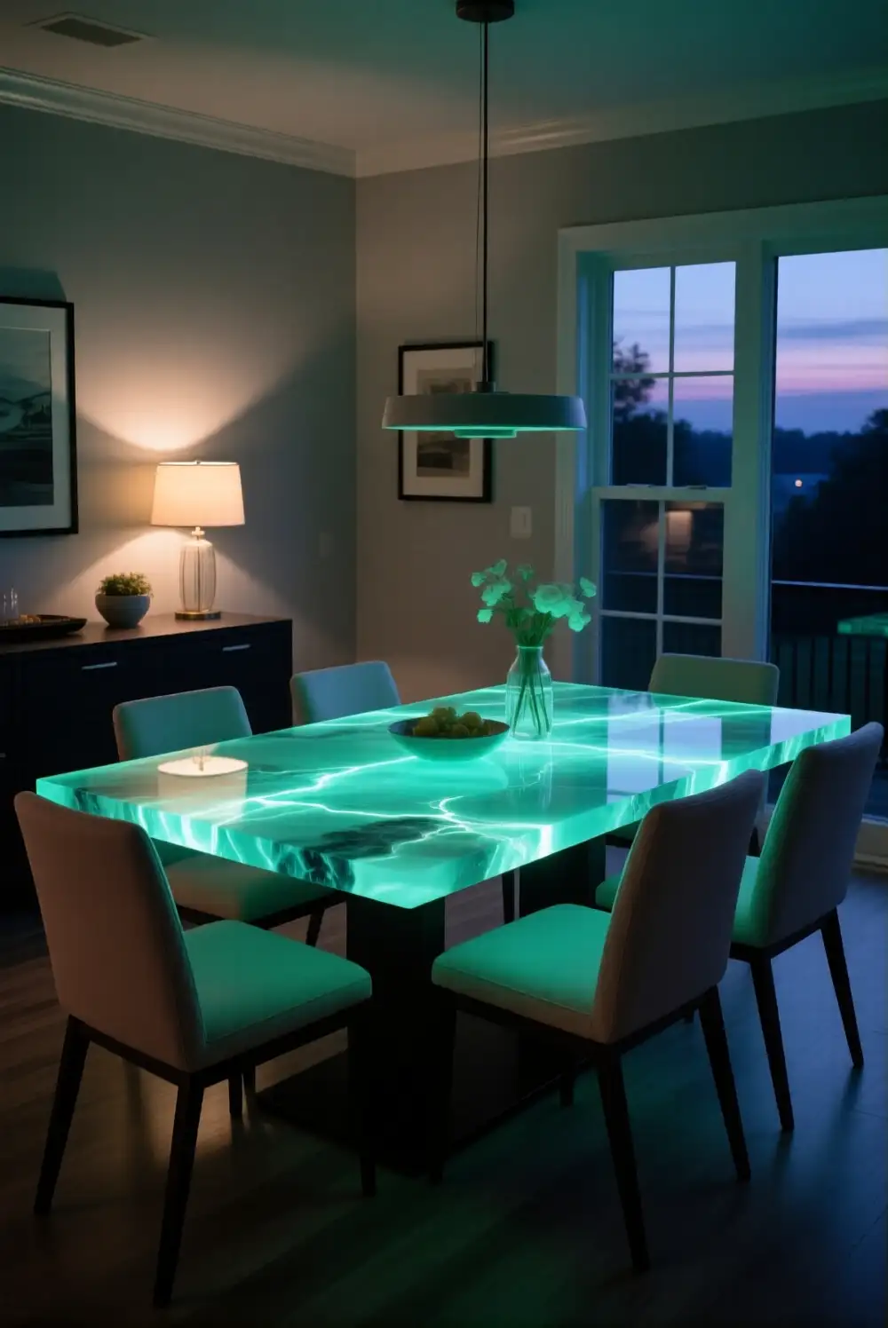 Glow In The Dark Epoxy Table