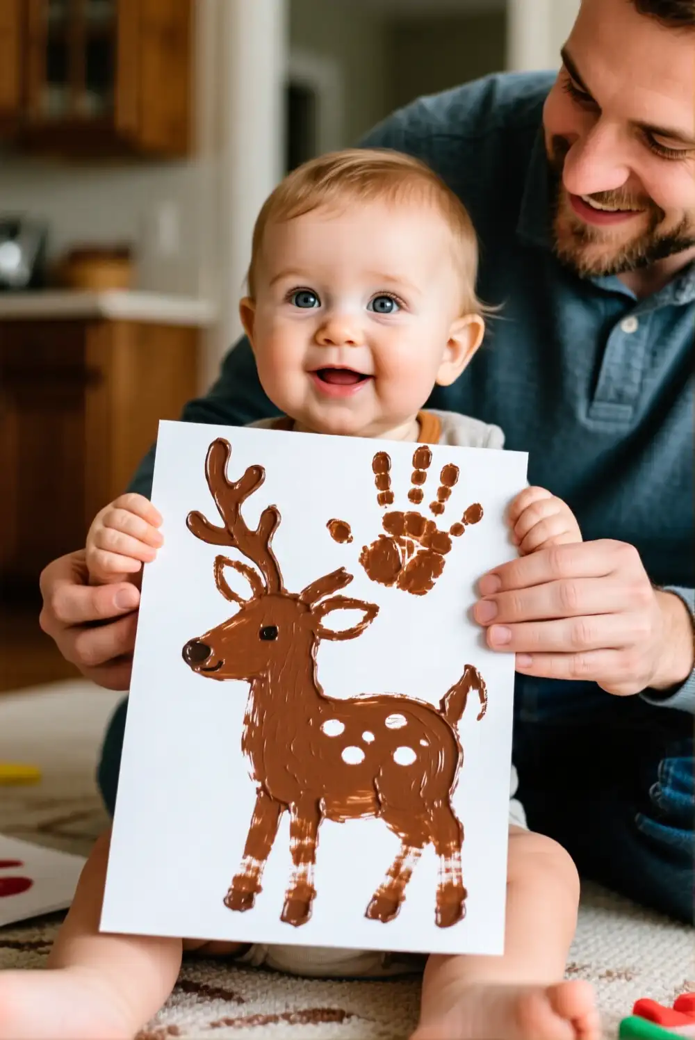 Handprint Reindeer Art