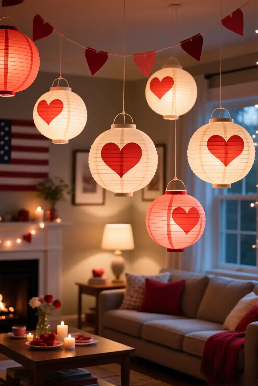 Heart Paper Lanterns
