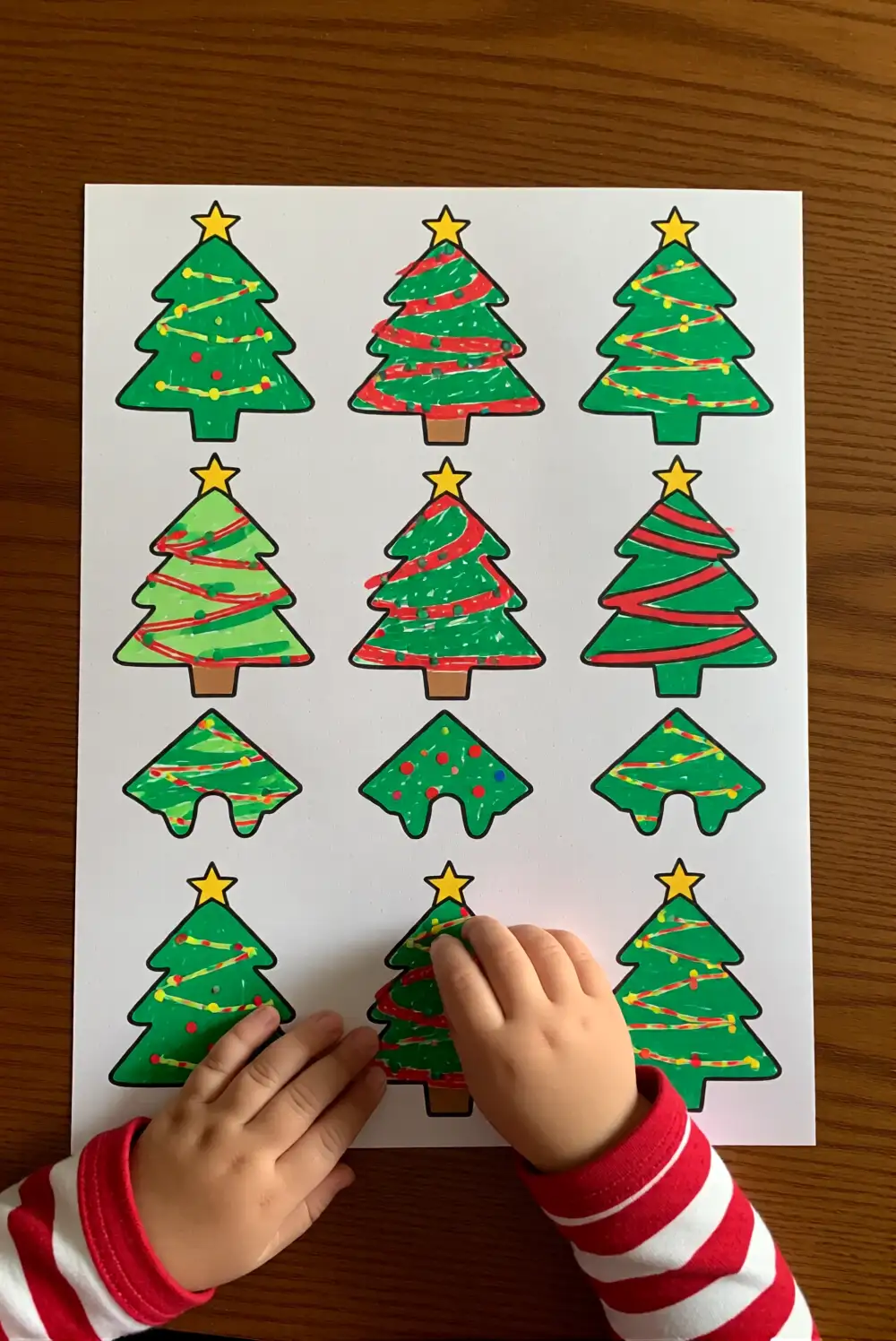 Holiday Shape Matching Craft