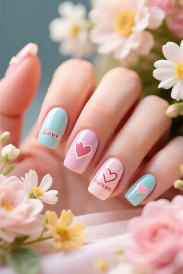 Love Letters and Messages on Your Nails