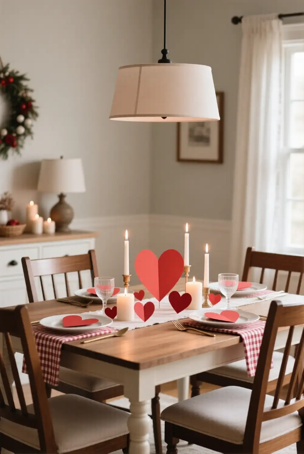 Minimal Valentine Table Decor