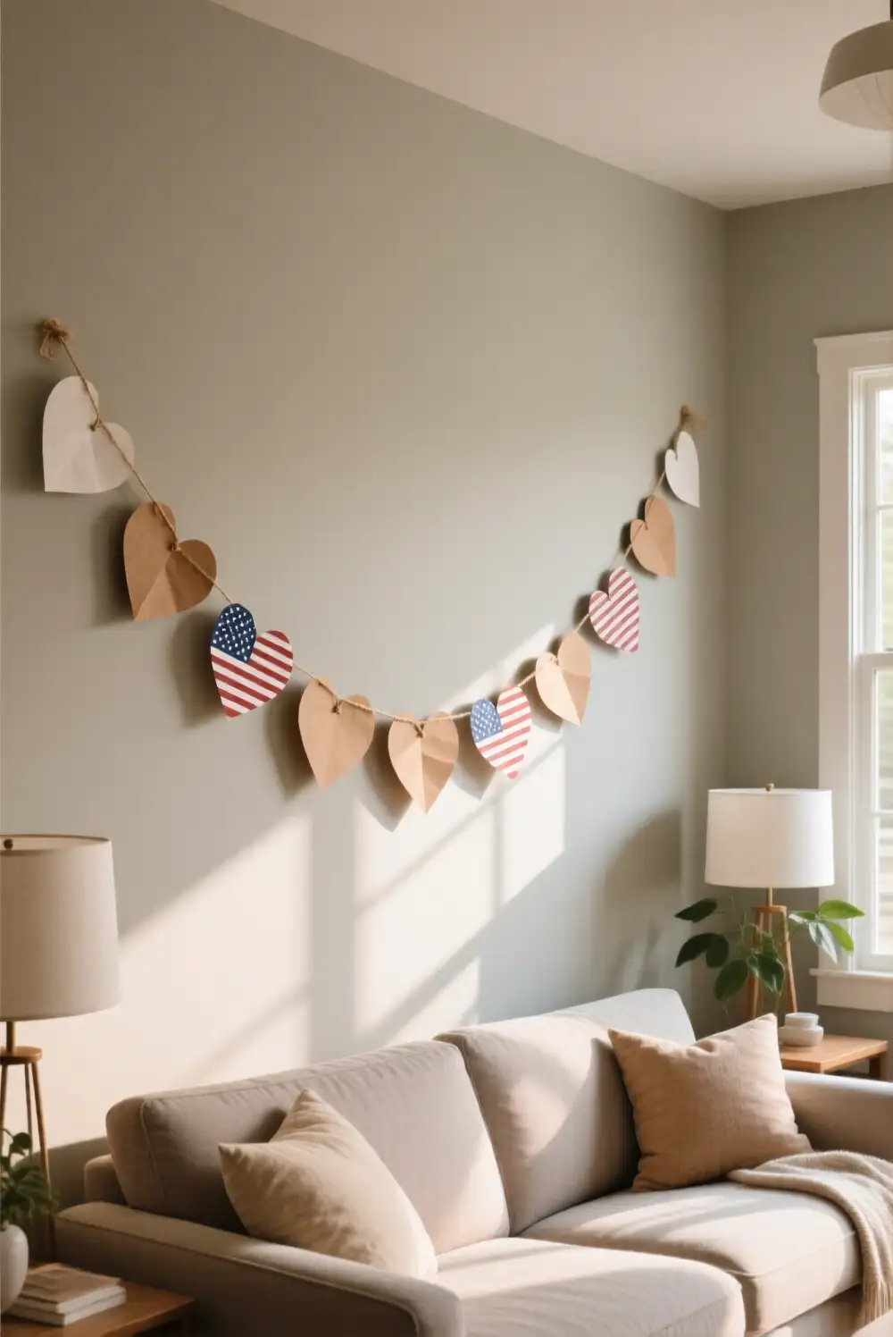 Paper Heart Garland