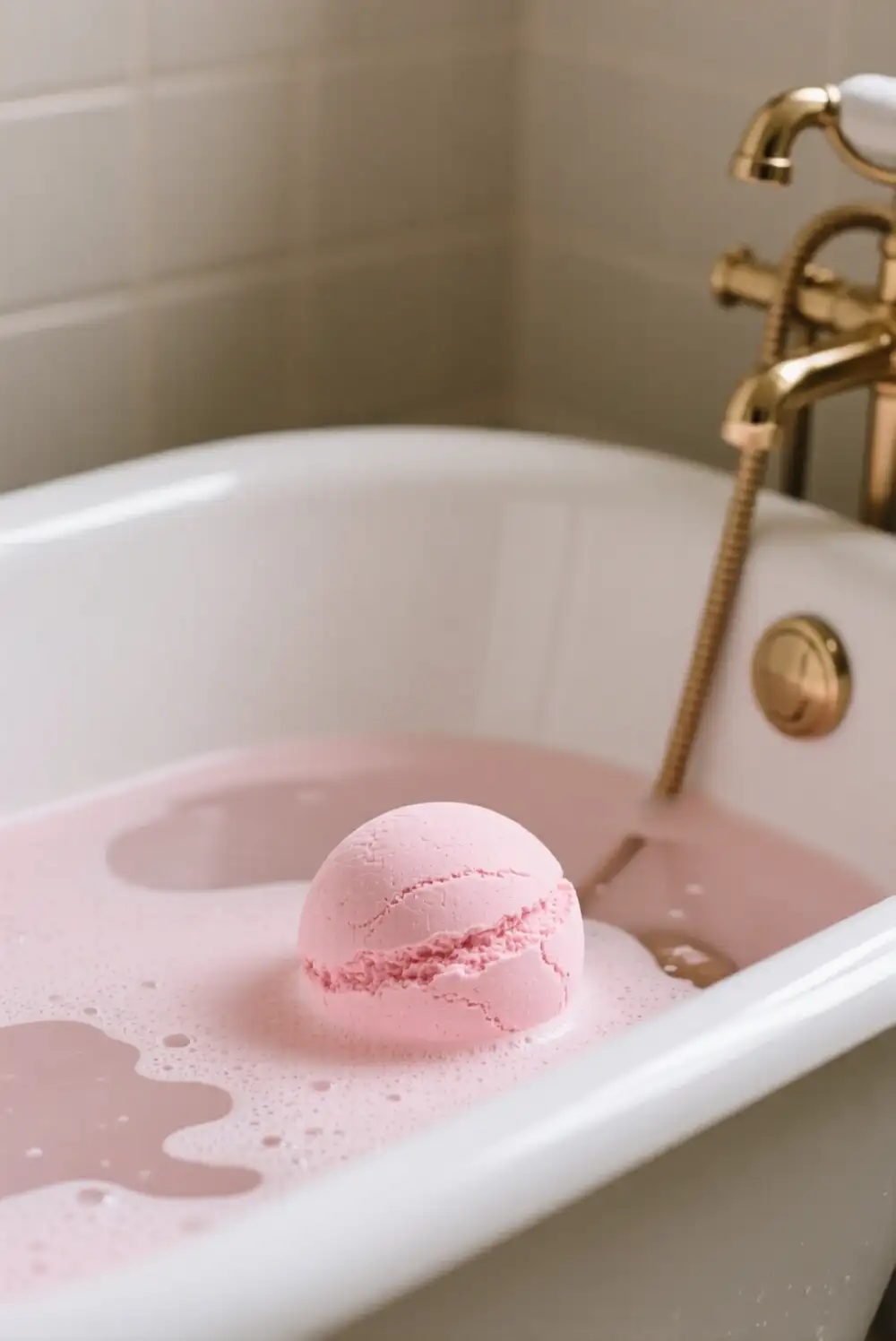 Pink Clay Valentine Bath Bomb