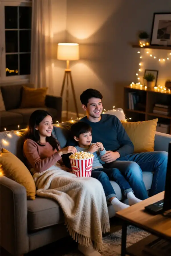 Plan a Cozy Budget-Friendly Movie Night at Home for Valentine’s Day