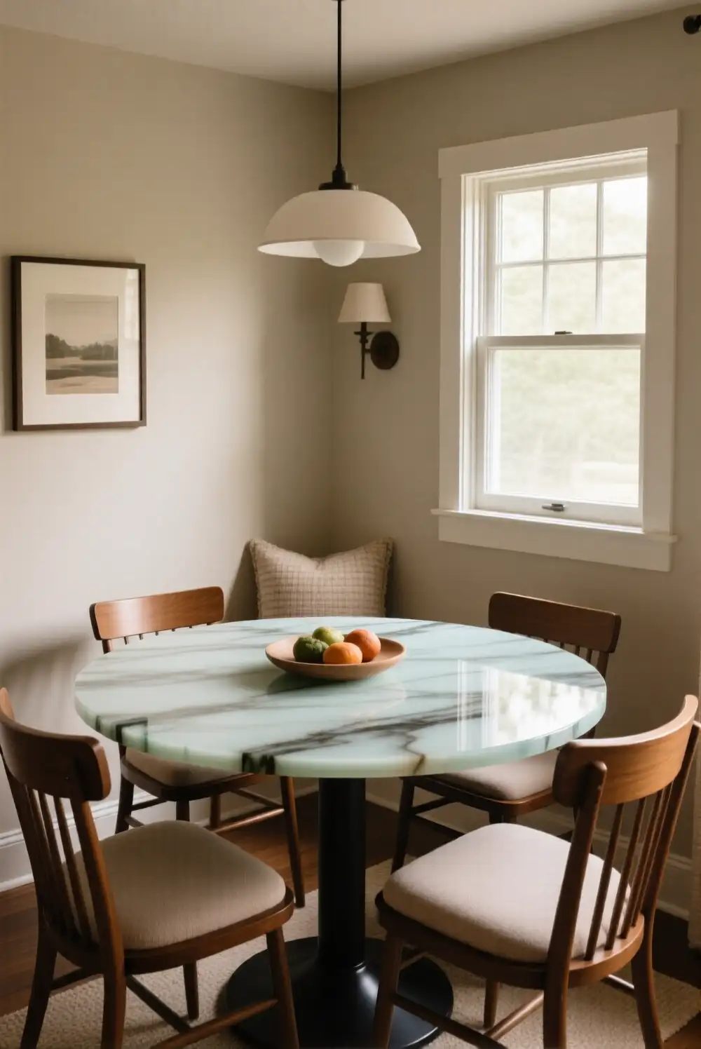 Round Epoxy Dining Table