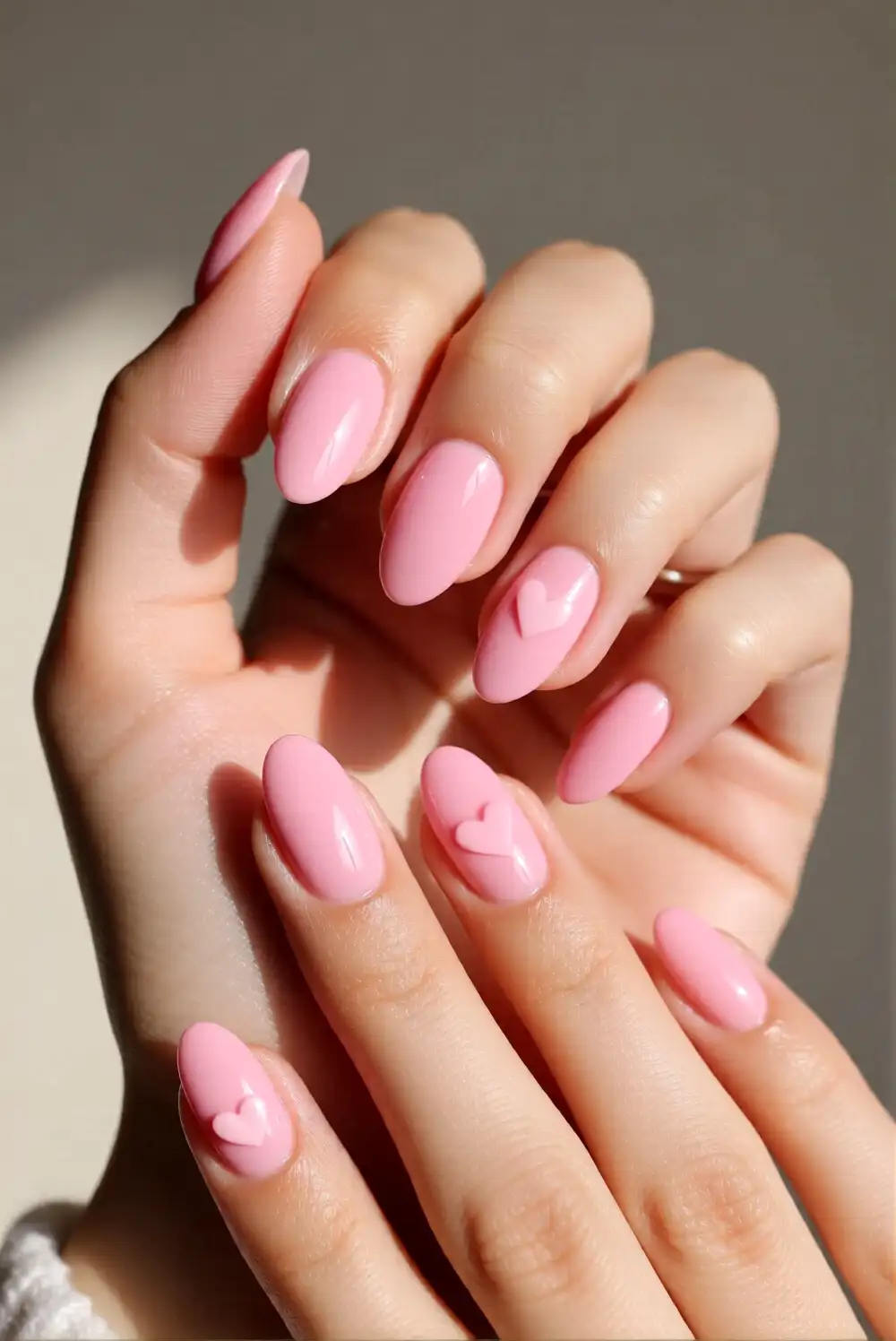 Soft Pink Full Coverage Nails