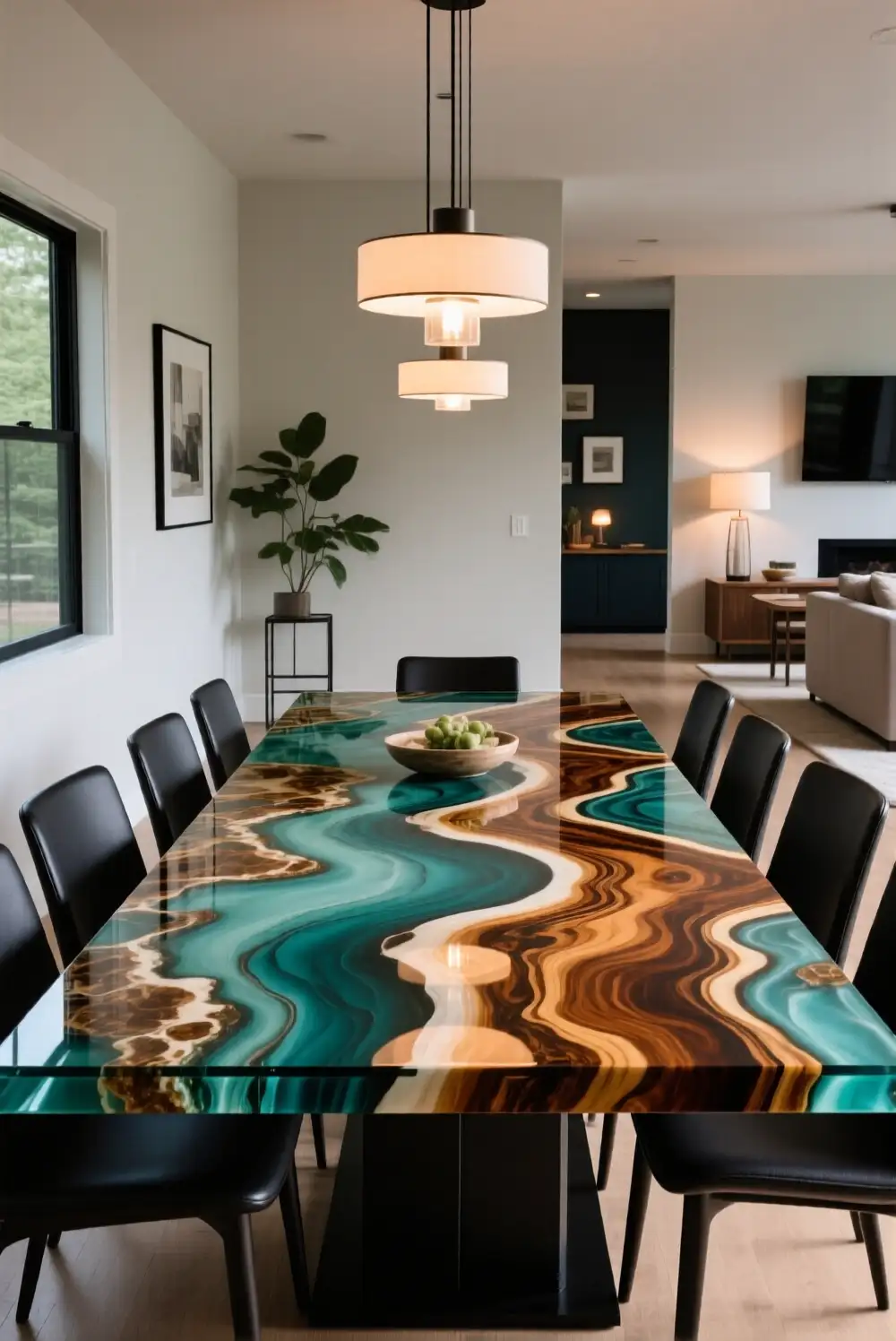 Statement Epoxy Art Table