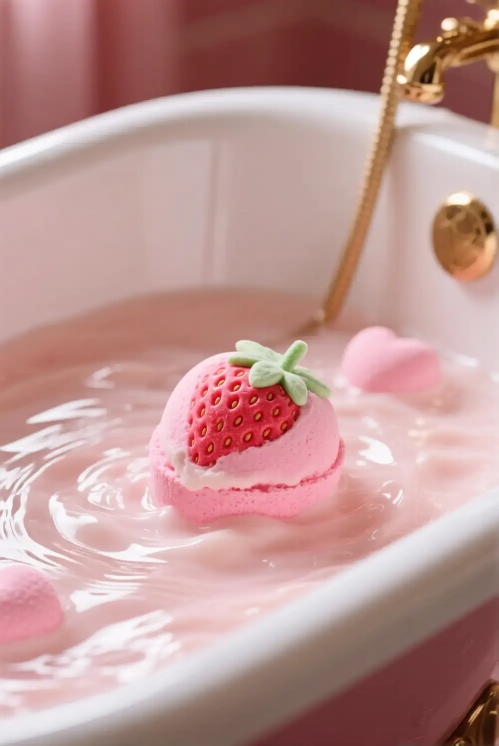 Strawberry Cream Bath Bomb