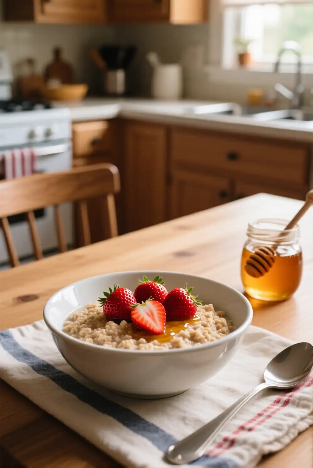 Strawberry Oatmeal Bowl