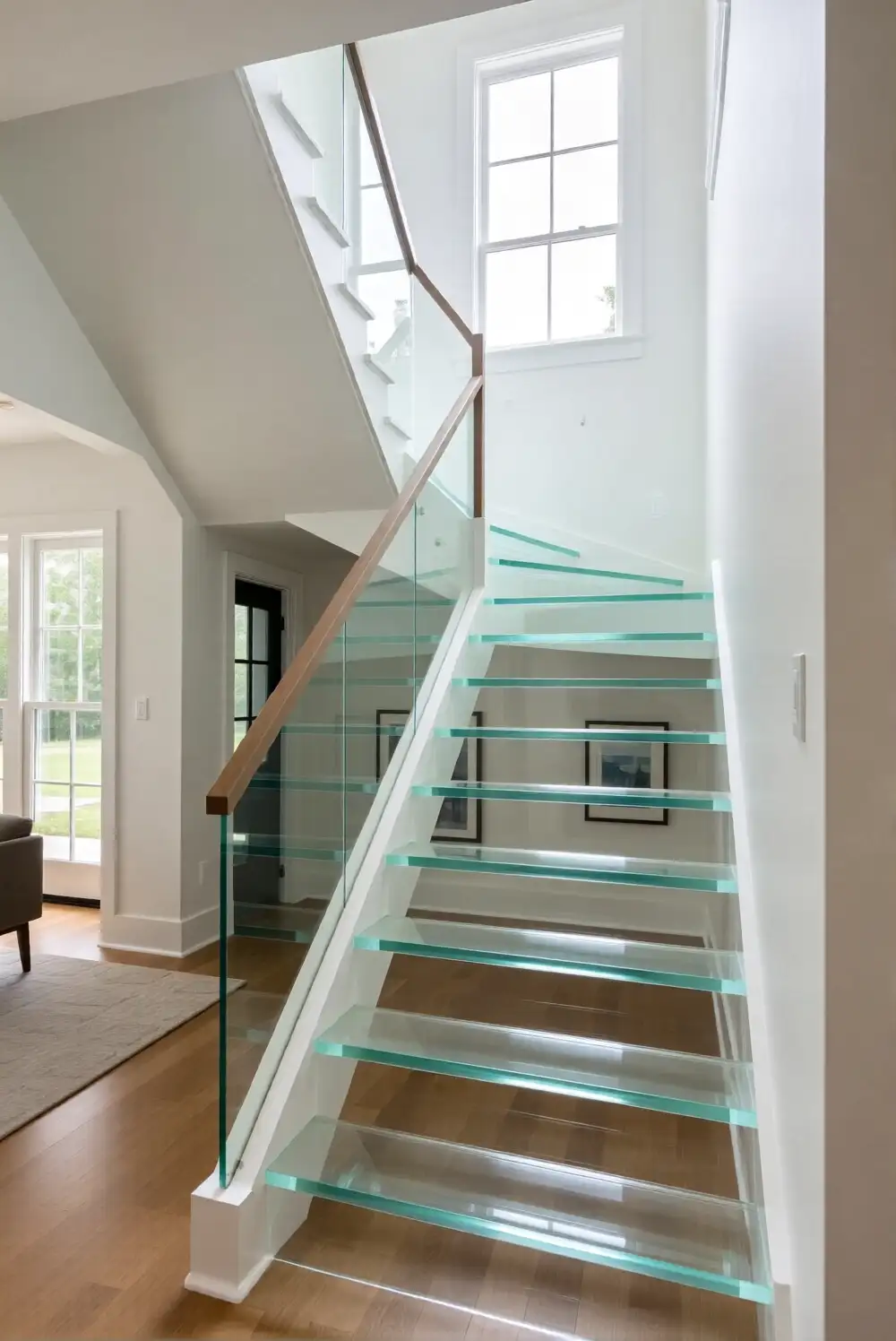 Transparent Epoxy Stair Treads