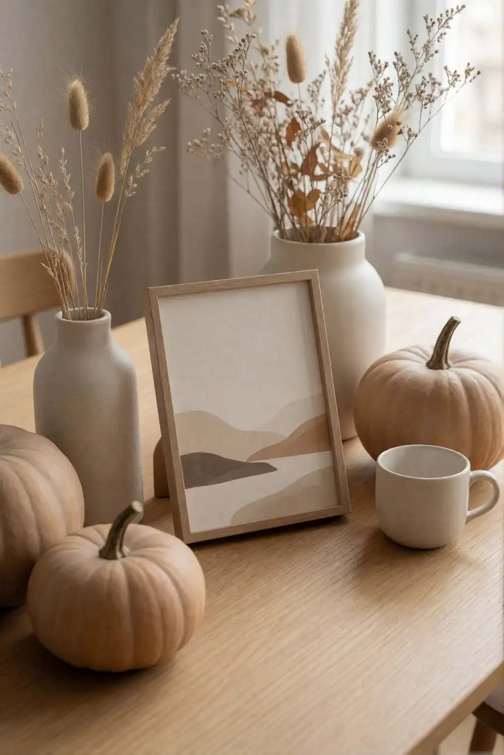 A Fall Mantel with Layered Natural Textures