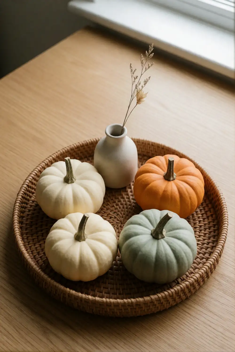 A Pumpkin Tray for the Coffee Table