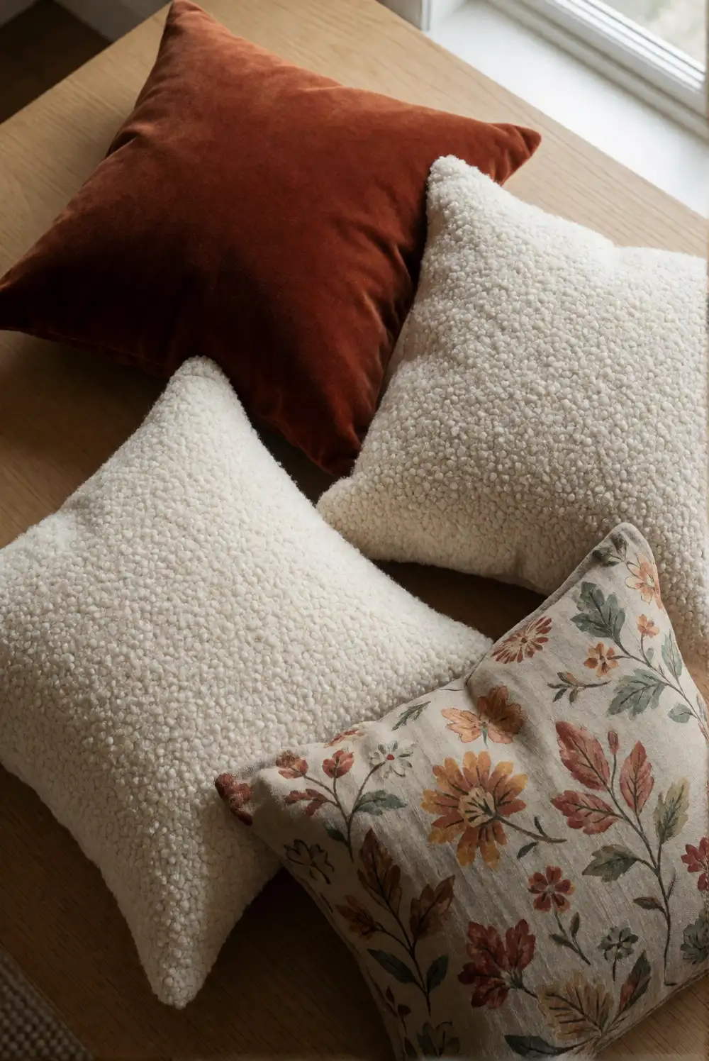 A Textured Fall Cushion Mix