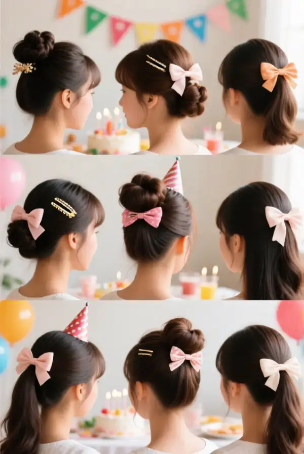 Accessorized Hairstyles for a Festive Touch