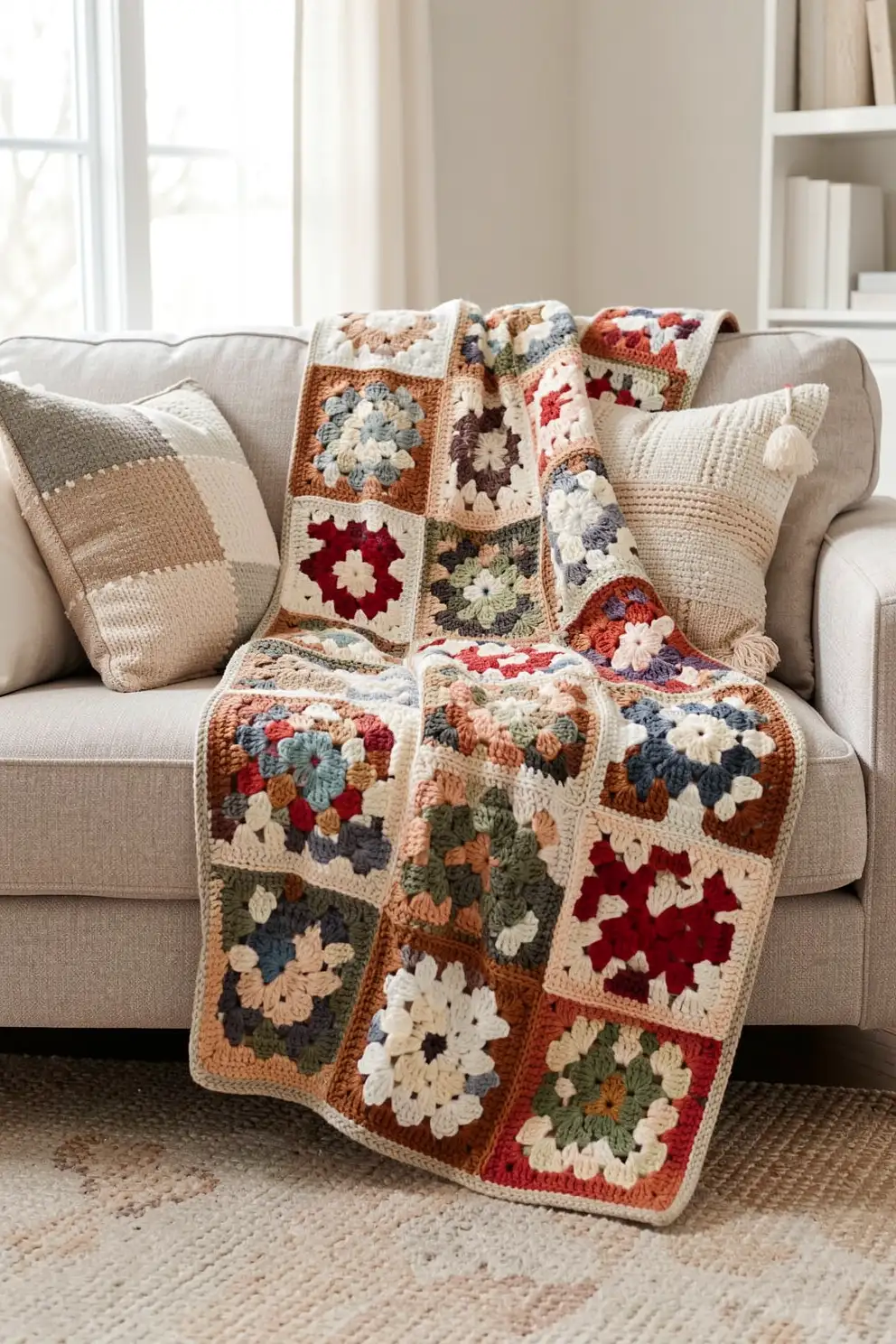 Accessorizing with Granny Square Blankets