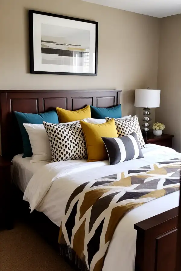 Accessorizing with Soft Material Throw Pillows