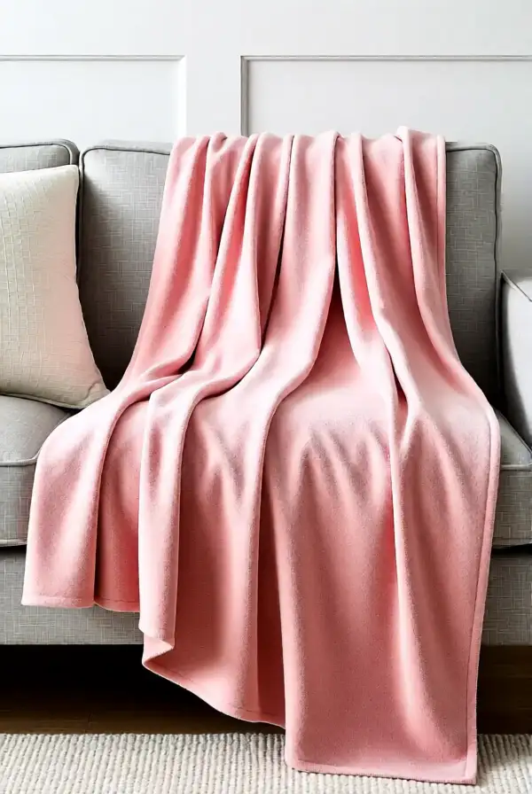 Accessorizing with Soft Pink Throw Blankets