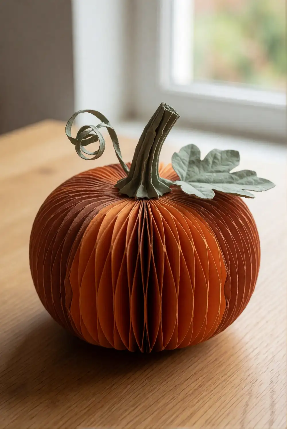 Accordion Paper Pumpkin Relief
