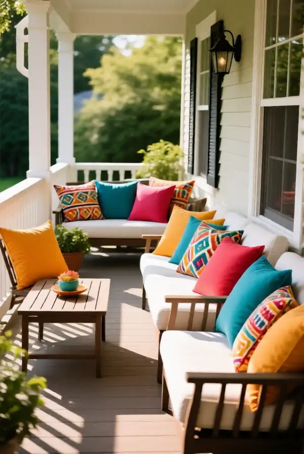 Add Fun Decorative Pillows