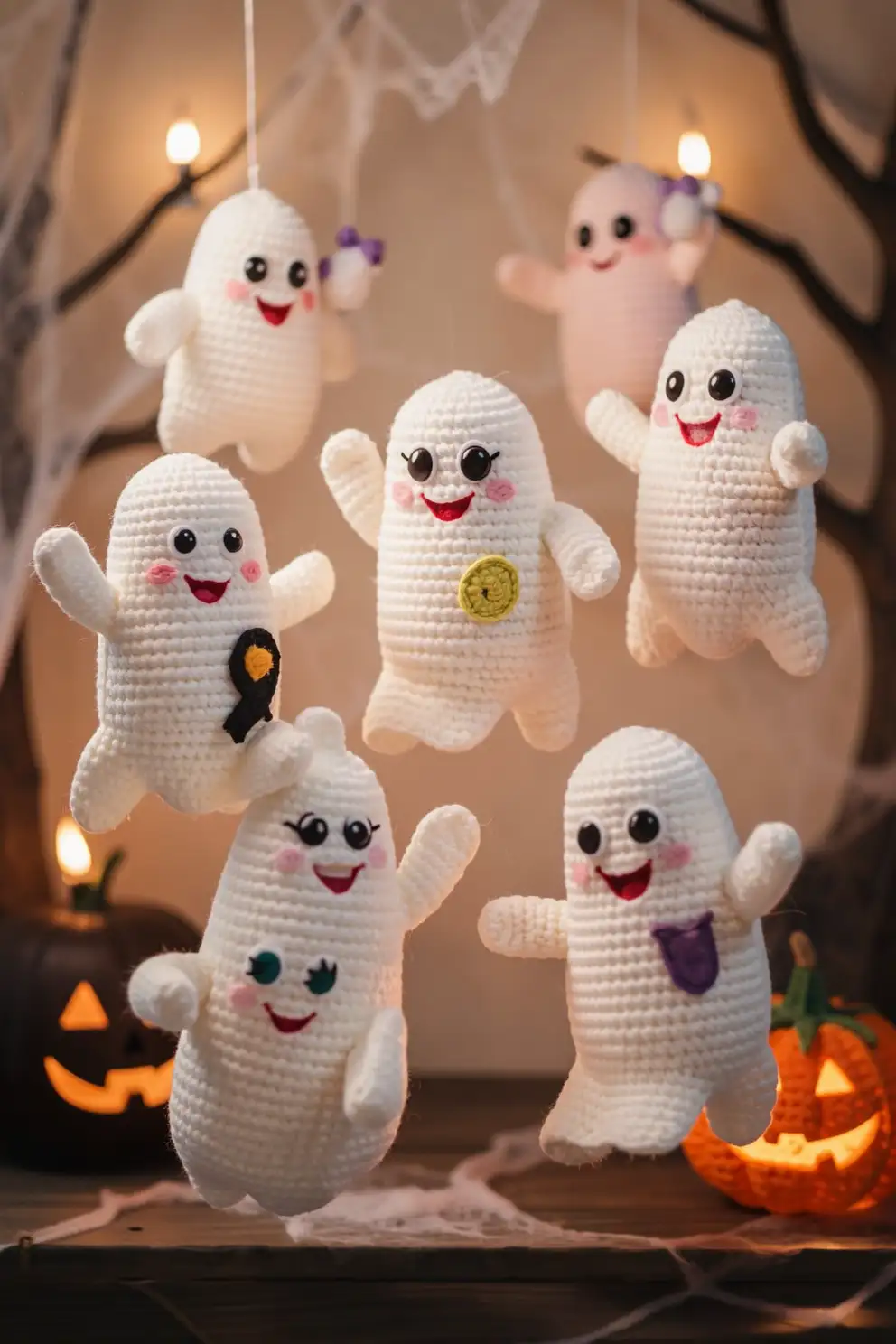 Adorable Crochet Ghosts to Haunt Your Space