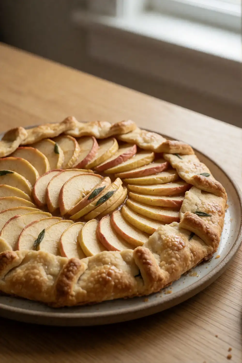 Apple Galette with Sage and Honey