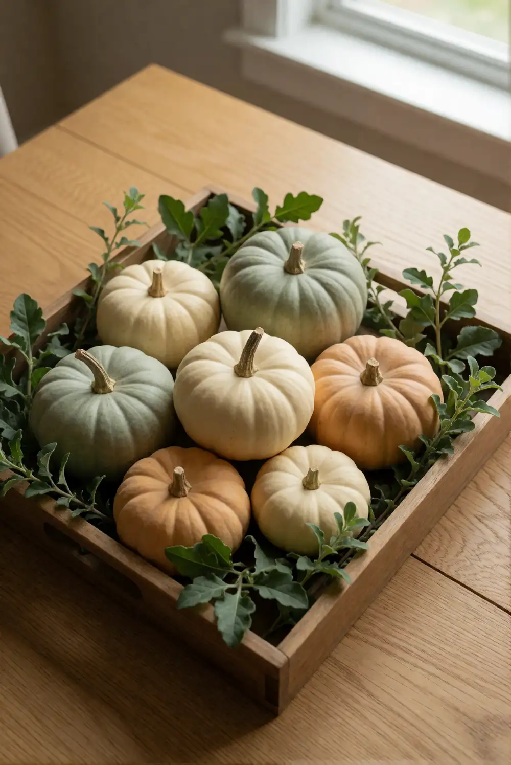 Arrange a Mini Pumpkin Centerpiece
