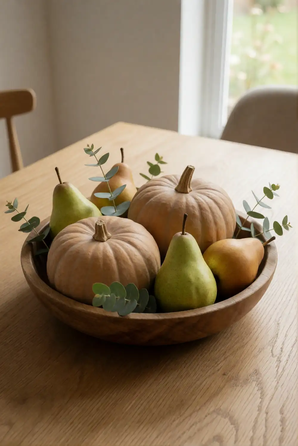 Arrange a Pumpkin and Pear Centerpiece
