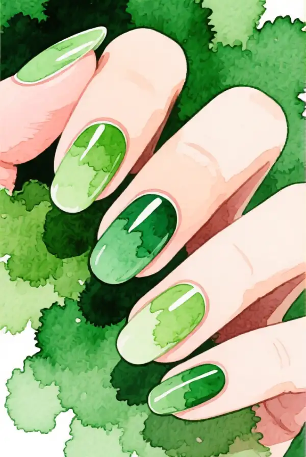 Artistic Watercolor Green Style