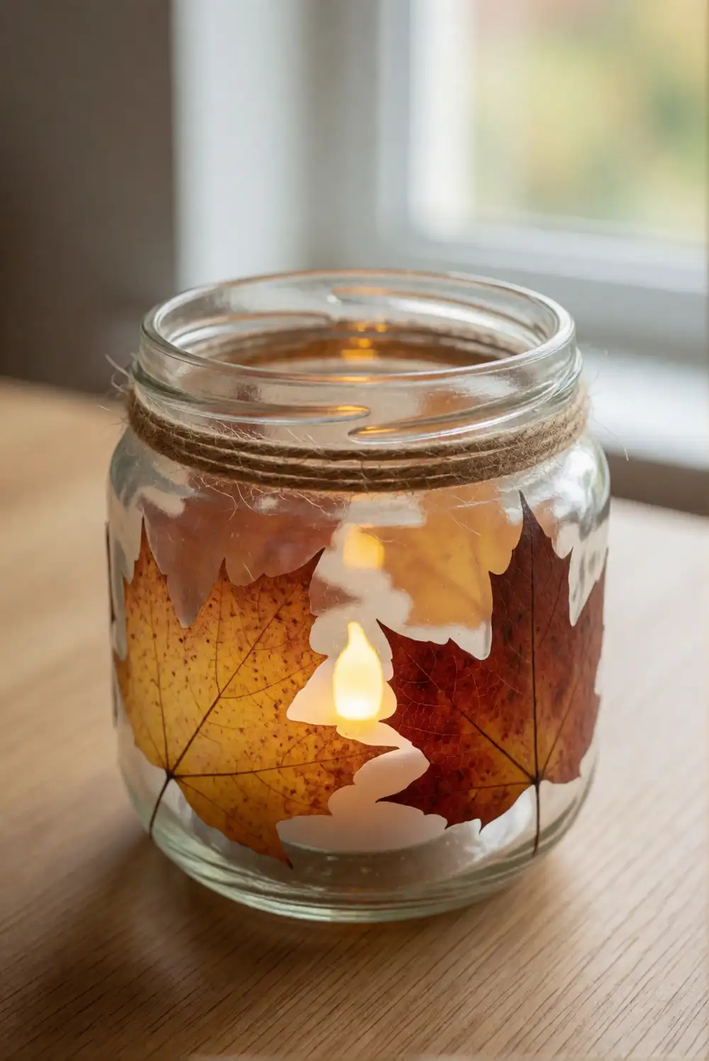 Autumn Leaf Candle Holder
