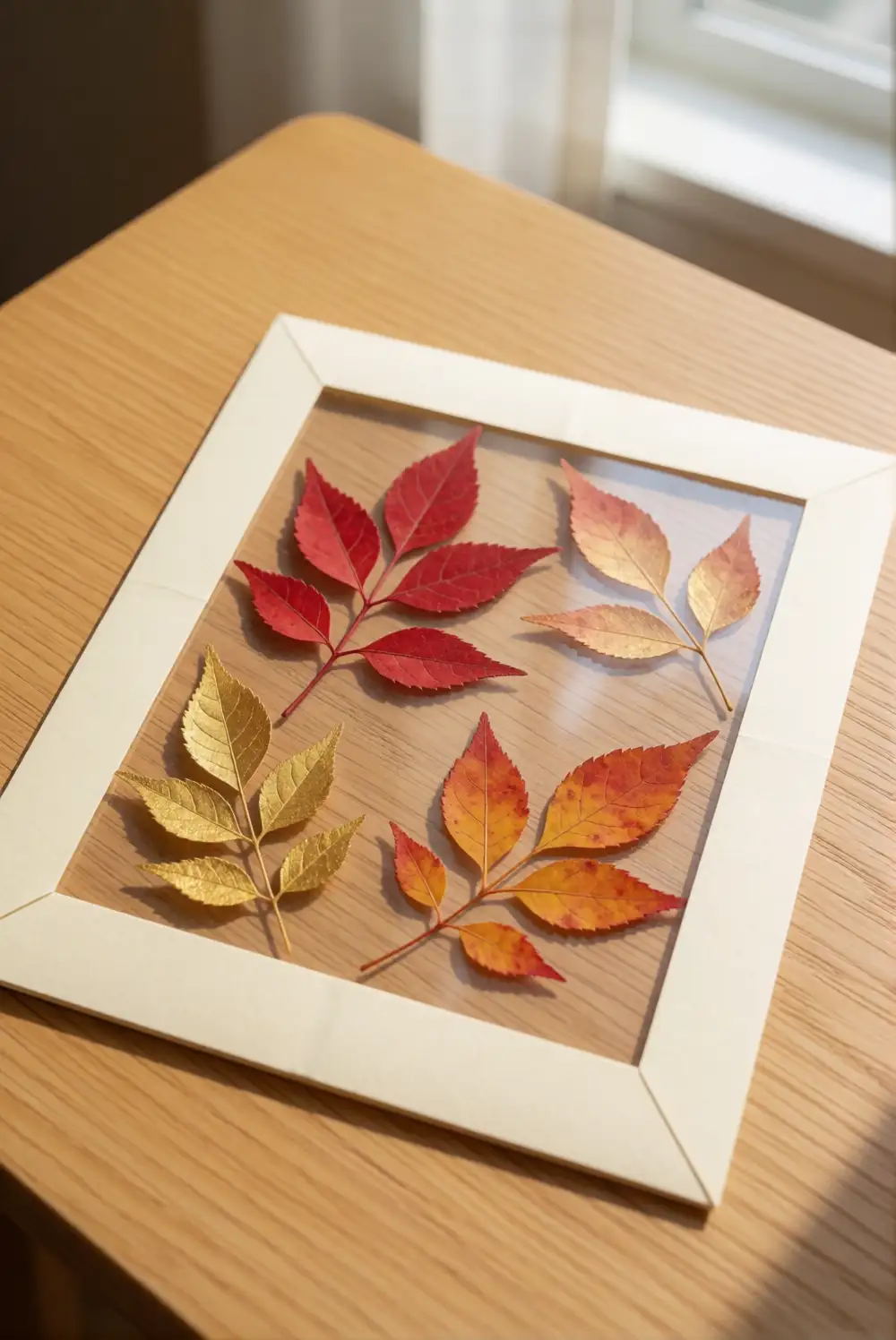 Autumn Leaf Contact Paper Suncatcher