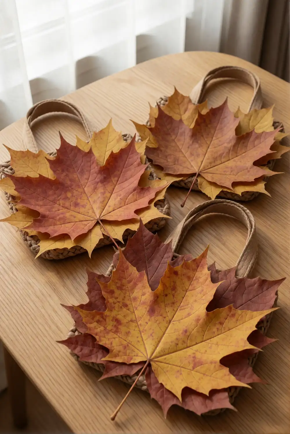 Autumn Leaf Decor Bags