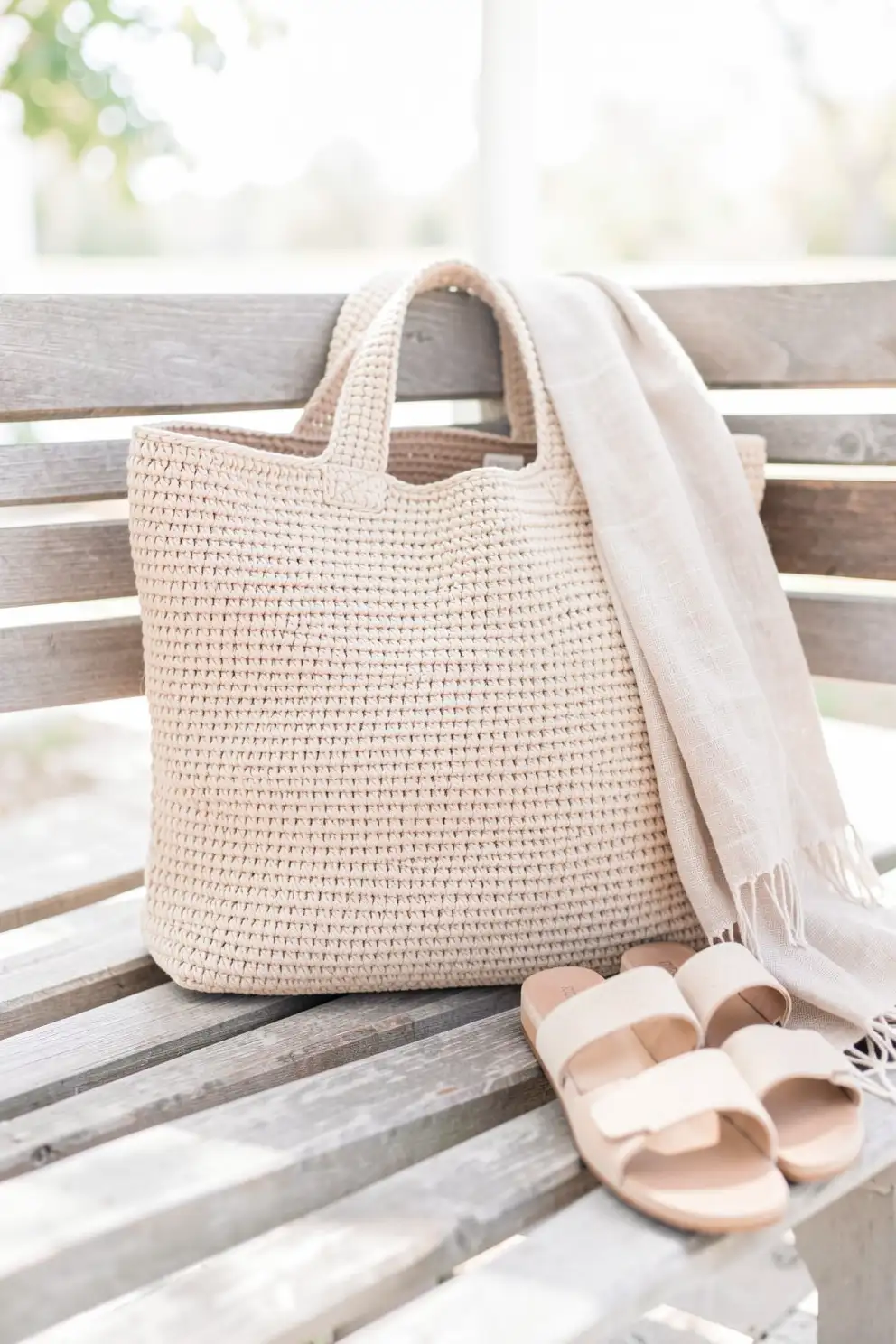 Bags With A Minimal Crochet Finish