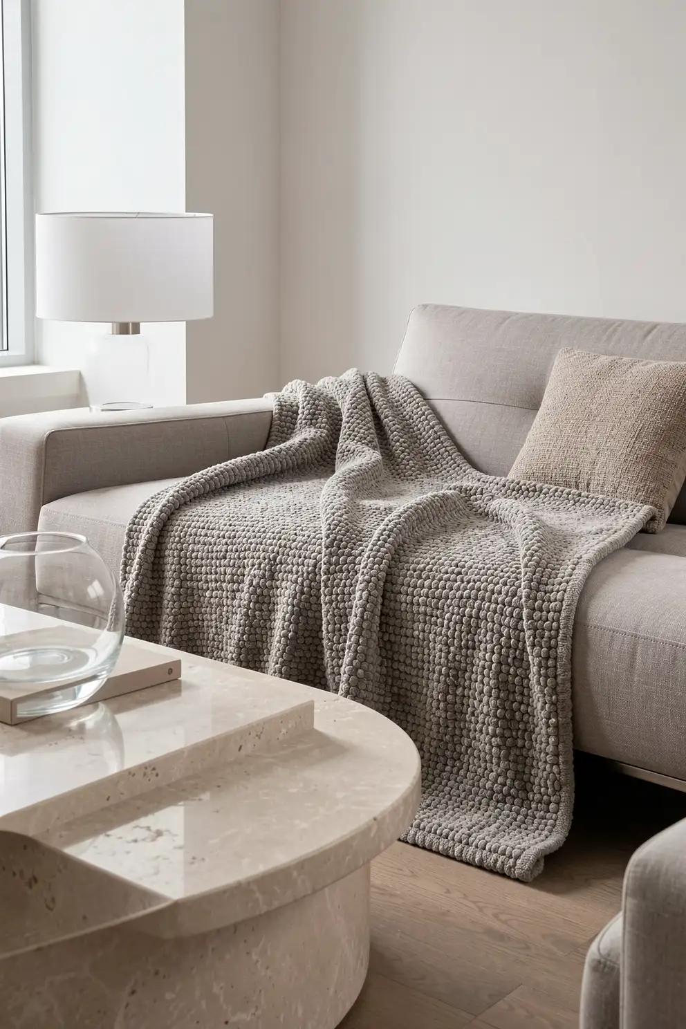 Balance Nubby Wool With Sleek Decor