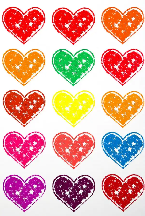 Balloon Stamping Hearts