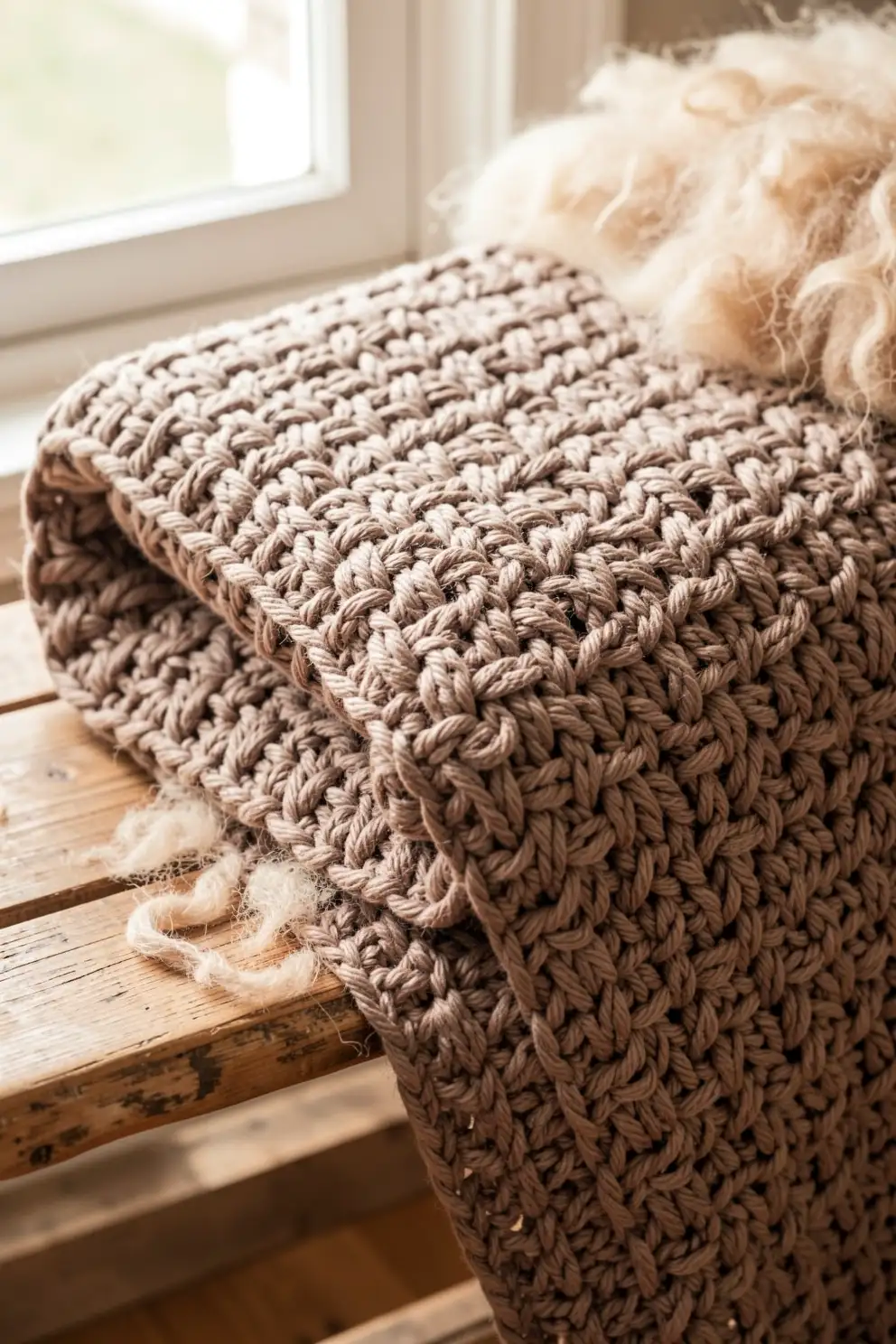 Basketweave Crochet Warmth