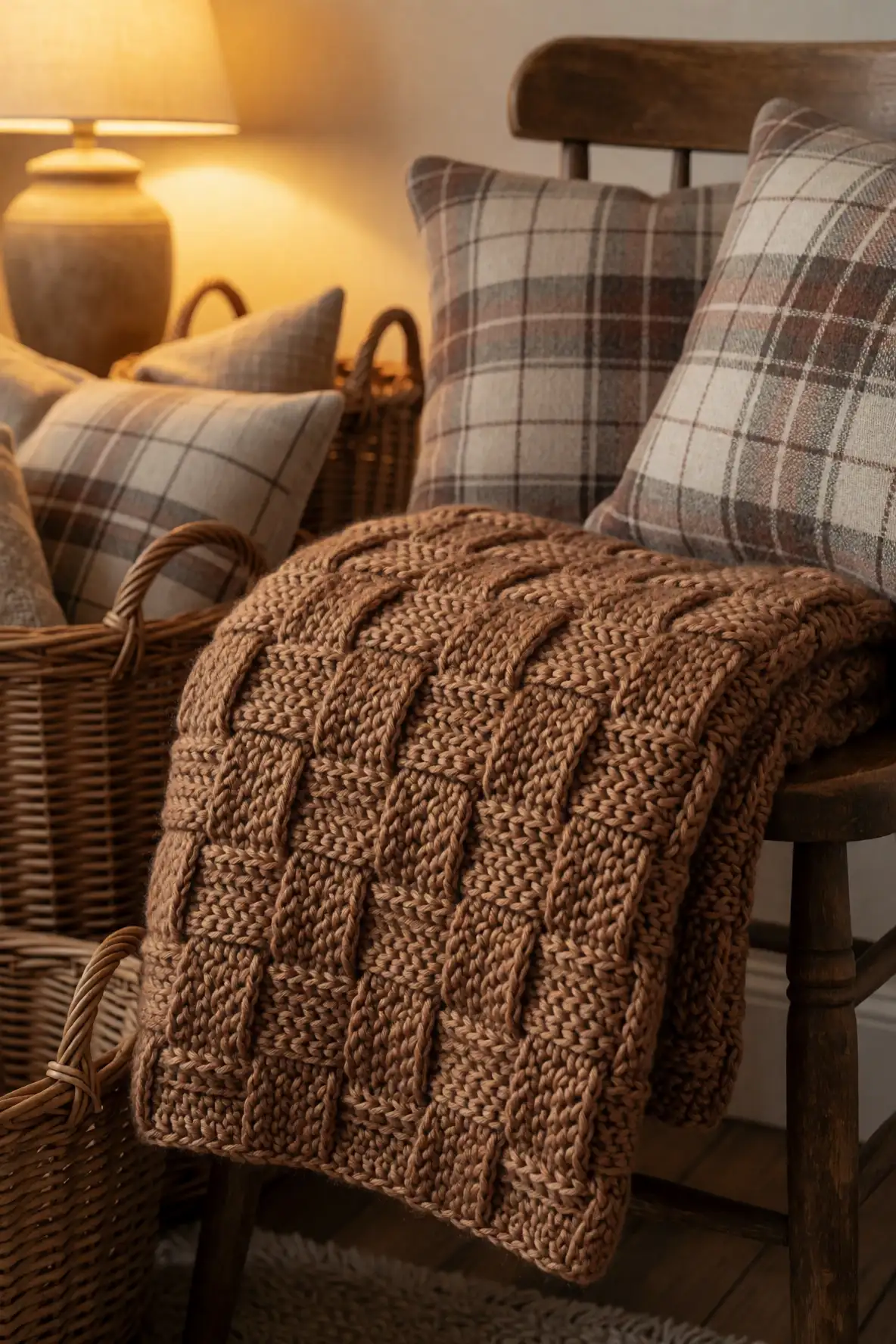 Basketweave Texture for Cottage Warmth