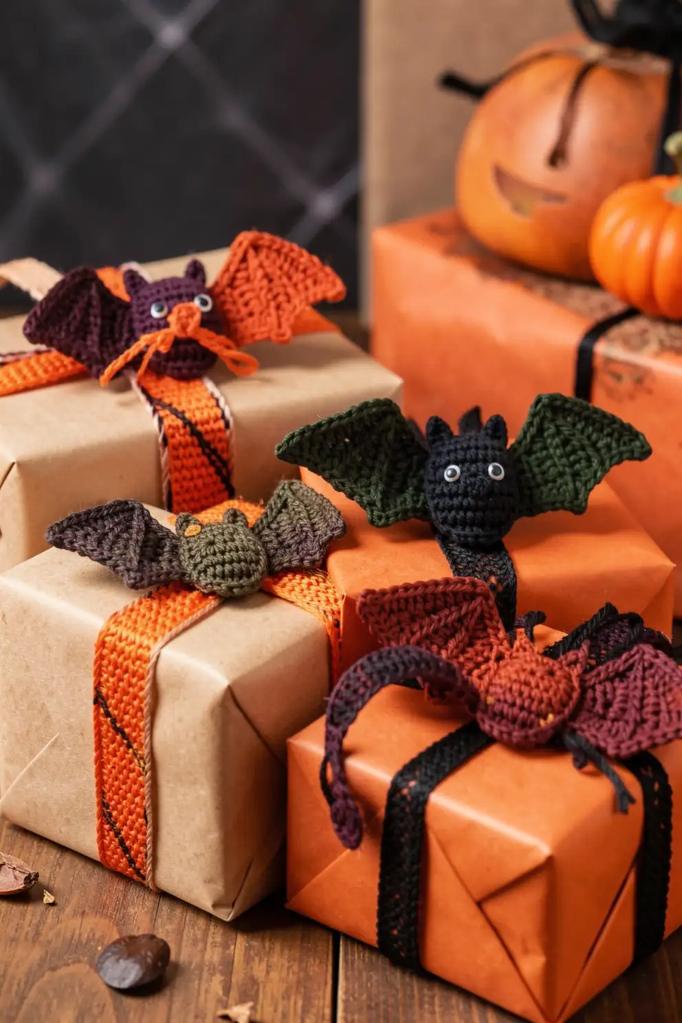 Bat-Themed Seasonal Gift Wrapping