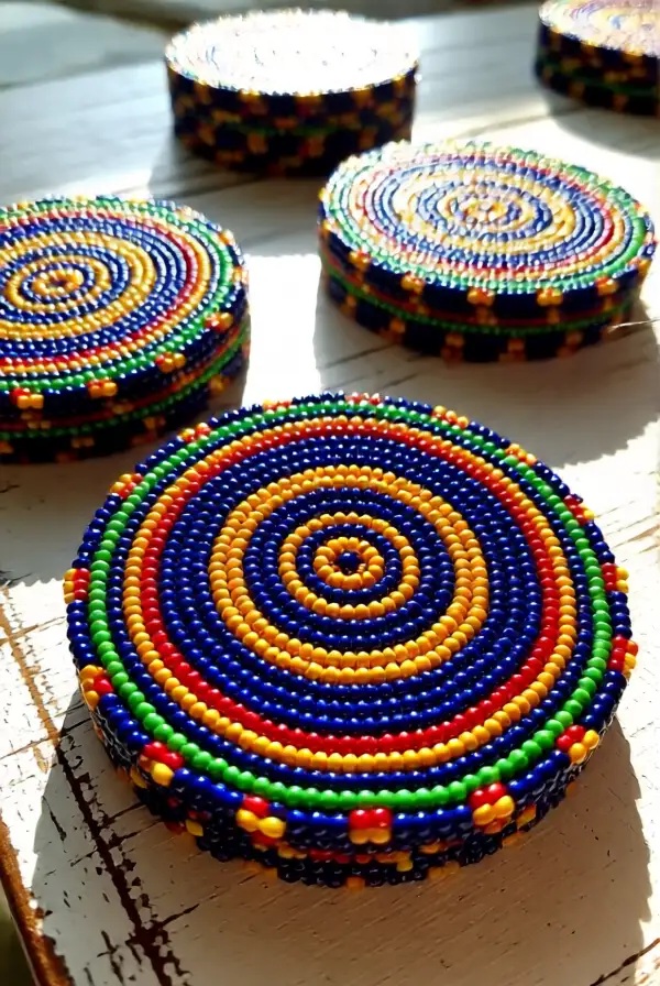 Beaded Coasters