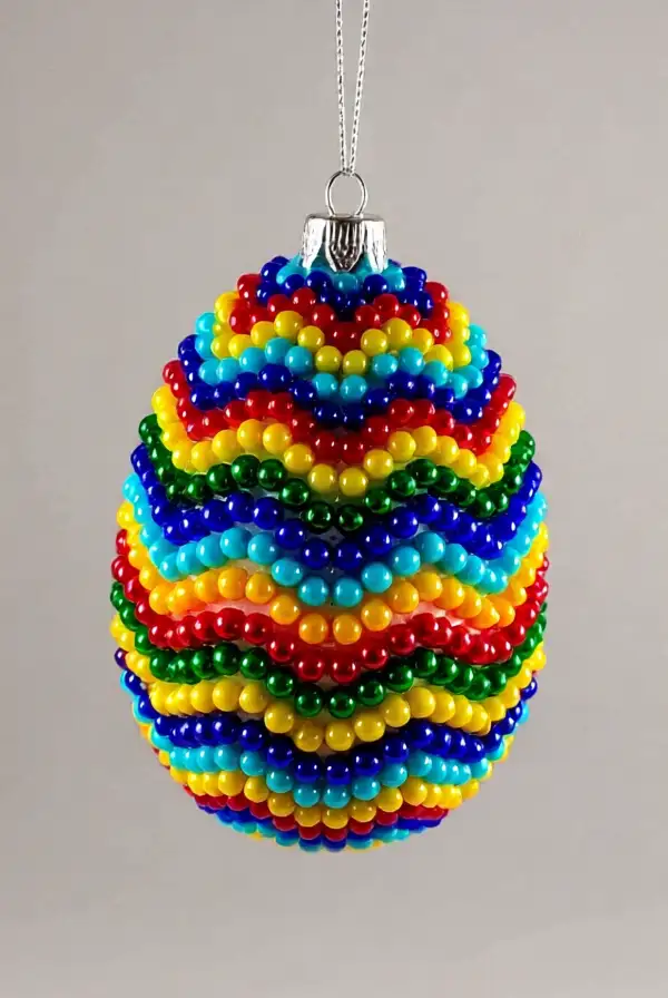 Beaded Easter Egg Ornaments