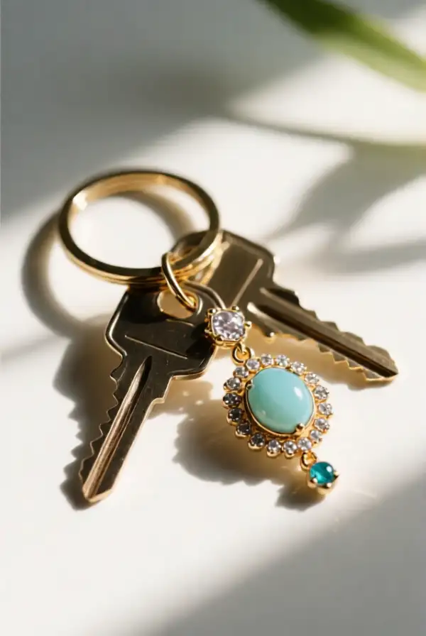 Beaded Keychains from Junk Jewelry