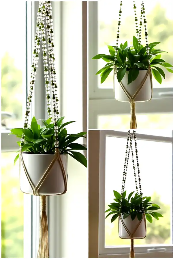 Beaded Plant Hangers